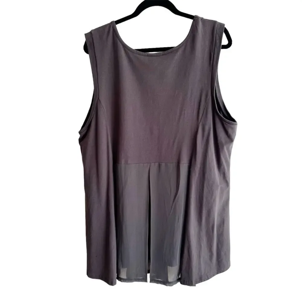 Kathleen Kirkwood Skirted Swing Peplum Tank Top